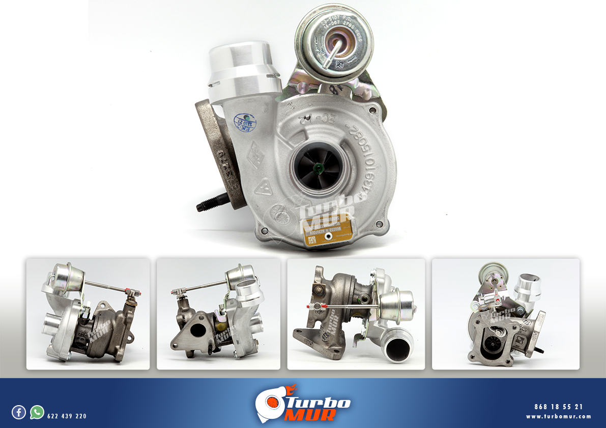 Turbomur - TURBO DE INTERCAMBIO JUNTAS INCLUIDAS Dacia Nissan Renault 1.5 DCI 4×4 62kw 85cv 54359700012 54399700023