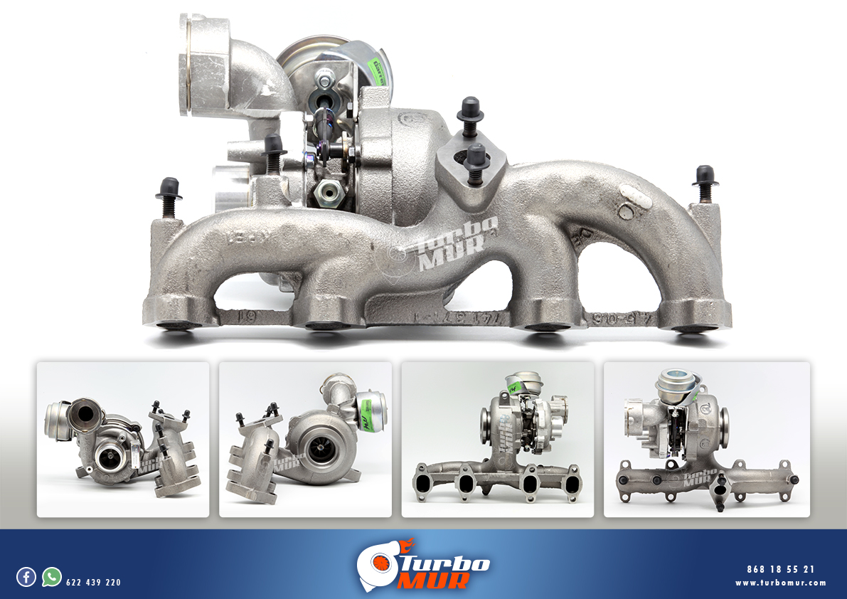 Turbomur - TURBO DE INTERCAMBIO JUNTAS INCLUIDAS AUDI SEAT SKODA 1.9 TDI 77KW 5439-970-0022 54399880022